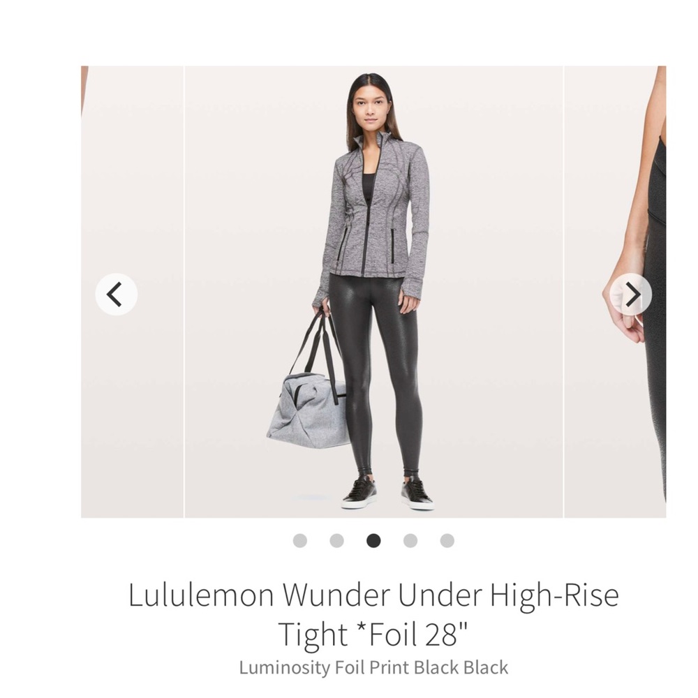 Lululemon wunder under special edition *foil NWT size 2
